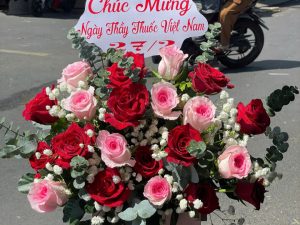 Giỏ hoa đẹp, lẳng hoa đẹp,giỏ hoa sinh nhật đẹp, giỏ hoa khai trương đẹp