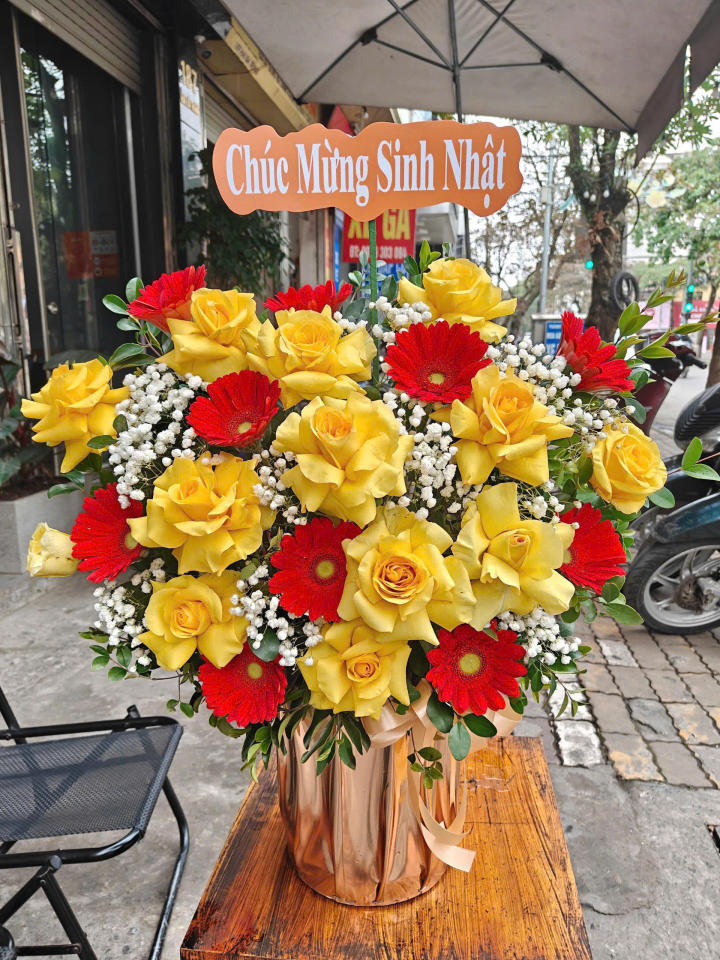 Giỏ hoa đẹp, lẳng hoa đẹp,giỏ hoa sinh nhật đẹp, giỏ hoa khai trương đẹp