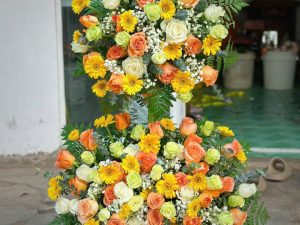 Giỏ hoa đẹp, lẳng hoa đẹp,giỏ hoa sinh nhật đẹp, giỏ hoa khai trương đẹp