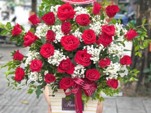 Giỏ hoa đẹp, lẳng hoa đẹp,giỏ hoa sinh nhật đẹp, giỏ hoa khai trương đẹp