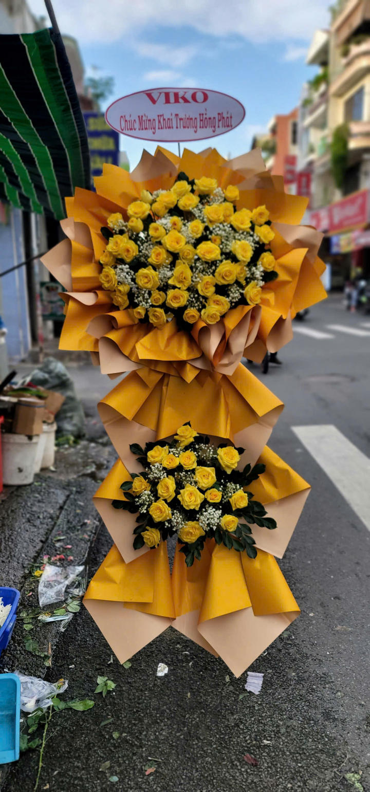 hoa khai trương, kệ hoa khai trương, kệ hoa khai trương đẹp, lẳng hoa khai trương đẹp, lẳng hoa khai trương