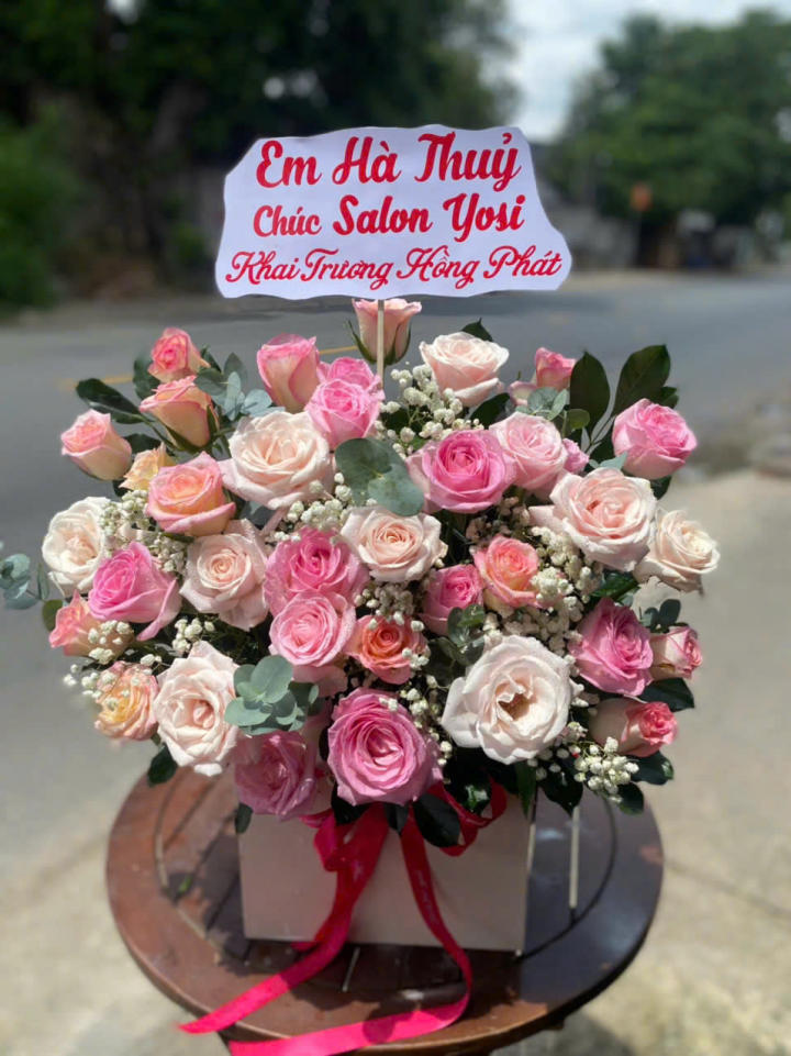 Giỏ hoa đẹp, lẳng hoa đẹp,giỏ hoa sinh nhật đẹp, giỏ hoa khai trương đẹp