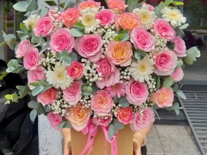 Giỏ hoa đẹp, lẳng hoa đẹp,giỏ hoa sinh nhật đẹp, giỏ hoa khai trương đẹp