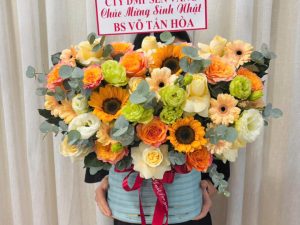 Giỏ hoa đẹp, lẳng hoa đẹp,giỏ hoa sinh nhật đẹp, giỏ hoa khai trương đẹp