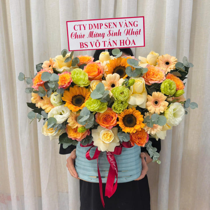 Giỏ hoa đẹp, lẳng hoa đẹp,giỏ hoa sinh nhật đẹp, giỏ hoa khai trương đẹp