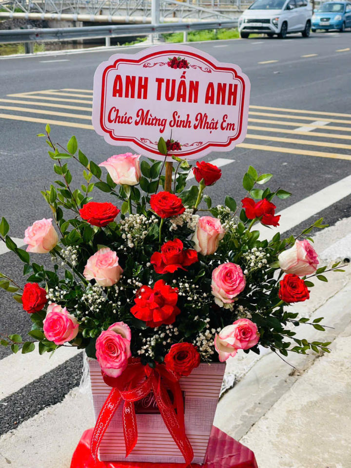 Giỏ hoa đẹp, lẳng hoa đẹp,giỏ hoa sinh nhật đẹp, giỏ hoa khai trương đẹp