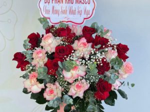 Giỏ hoa đẹp, lẳng hoa đẹp,giỏ hoa sinh nhật đẹp, giỏ hoa khai trương đẹp