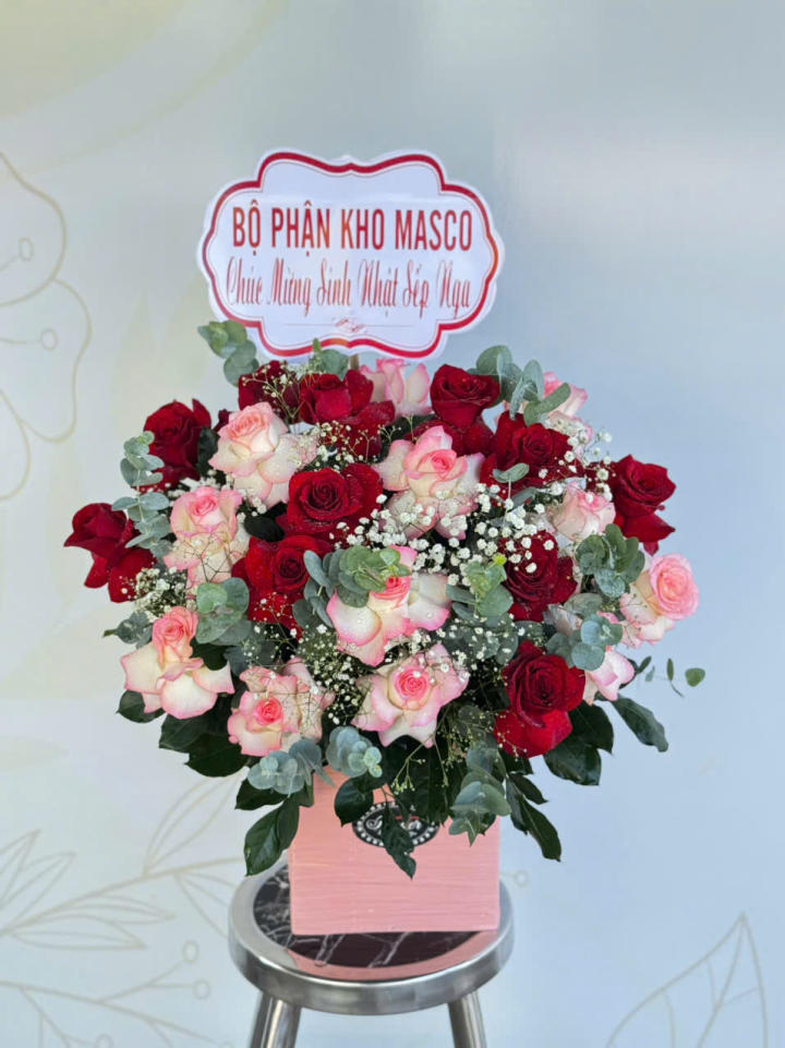 Giỏ hoa đẹp, lẳng hoa đẹp,giỏ hoa sinh nhật đẹp, giỏ hoa khai trương đẹp