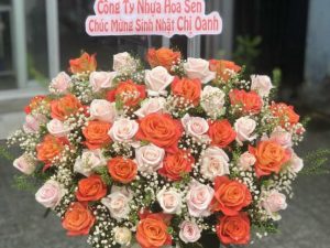 Giỏ hoa đẹp, lẳng hoa đẹp,giỏ hoa sinh nhật đẹp, giỏ hoa khai trương đẹp